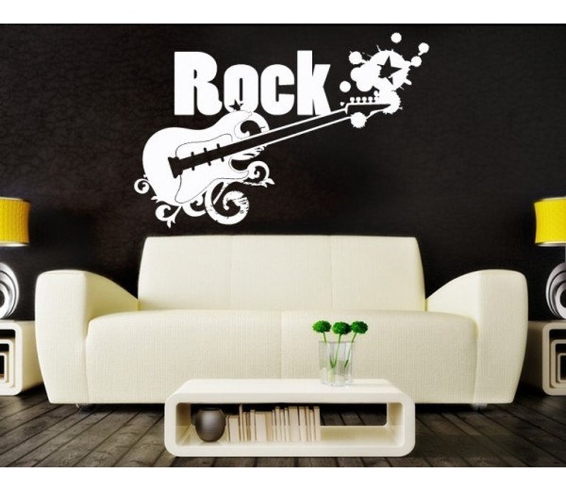 Musique rock citation décalque mur autocollant murale Etsy Musique rock citation décalque mur autocollant murale Etsy
