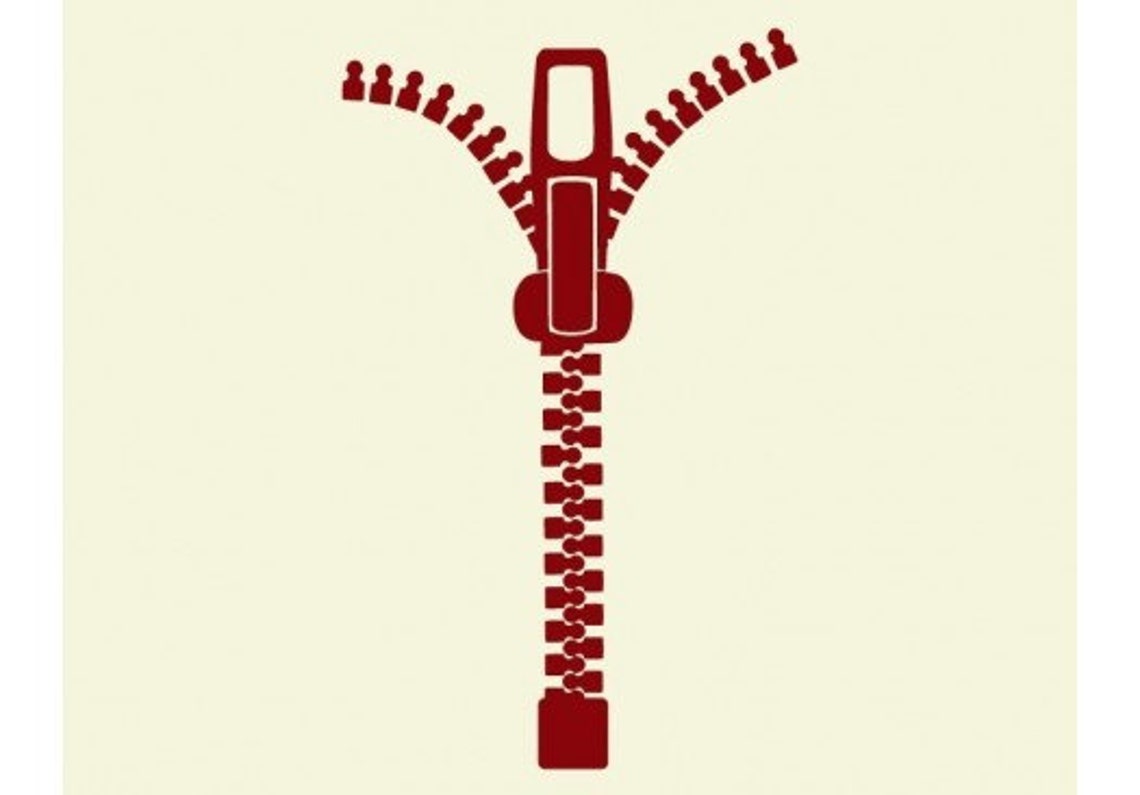 Zipper deco wall decal sticker mural vinyl wall art Etsy