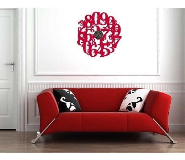 Crazy Numbers Wall Decal Clock Sticker Mural Vinyl Art