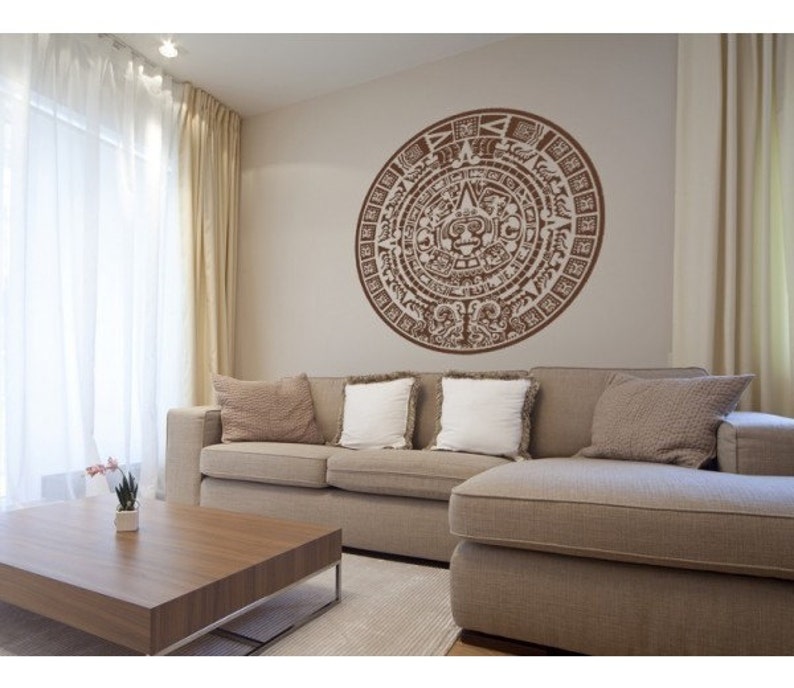 Maya Calendar exotic tribal wall decal vinyl wall art mural sticker