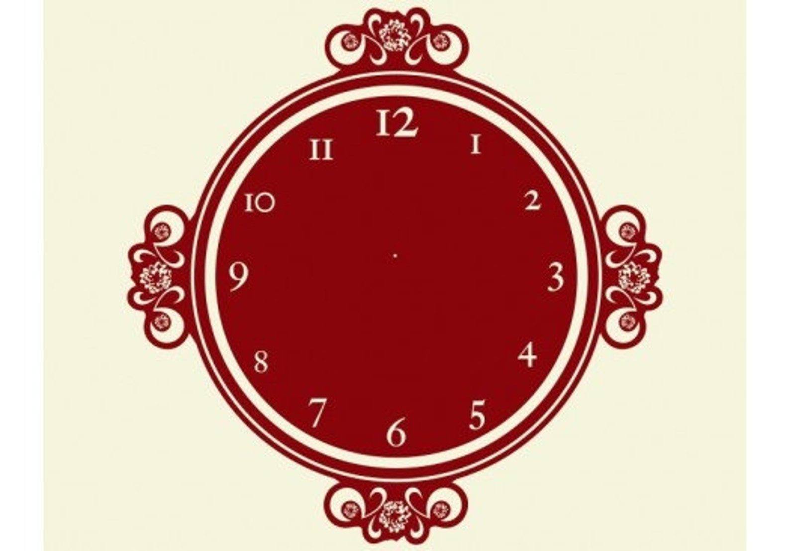 Decorative Moments wall decal clock sticker mural vinyl Etsy