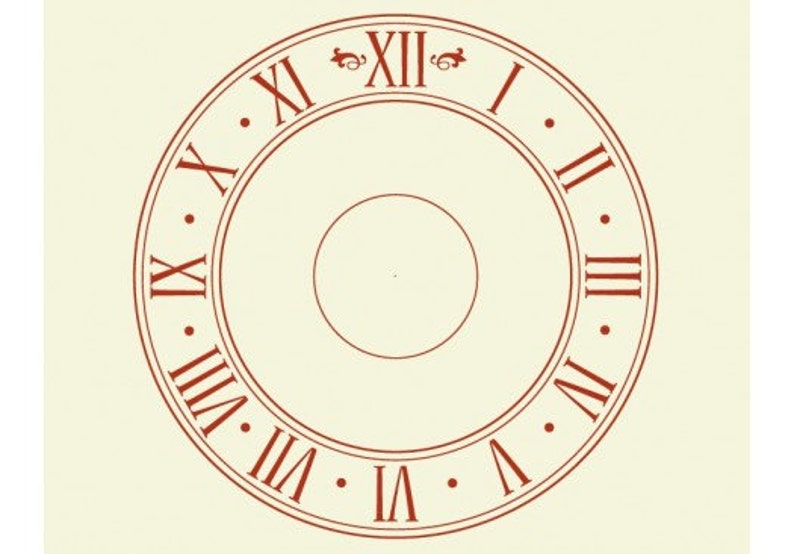 Roman Numeral wall decal clock sticker mural vinyl wall art Etsy