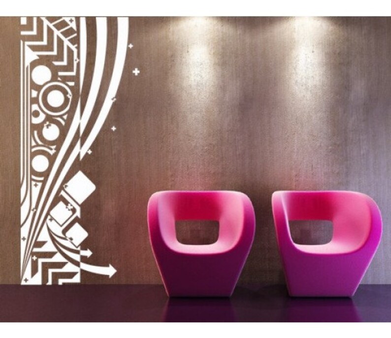Abstract wall decal sticker mural vinyl wall art Etsy