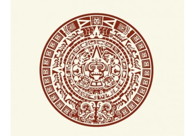 Maya Calendar exotic tribal wall decal vinyl wall art mural sticker