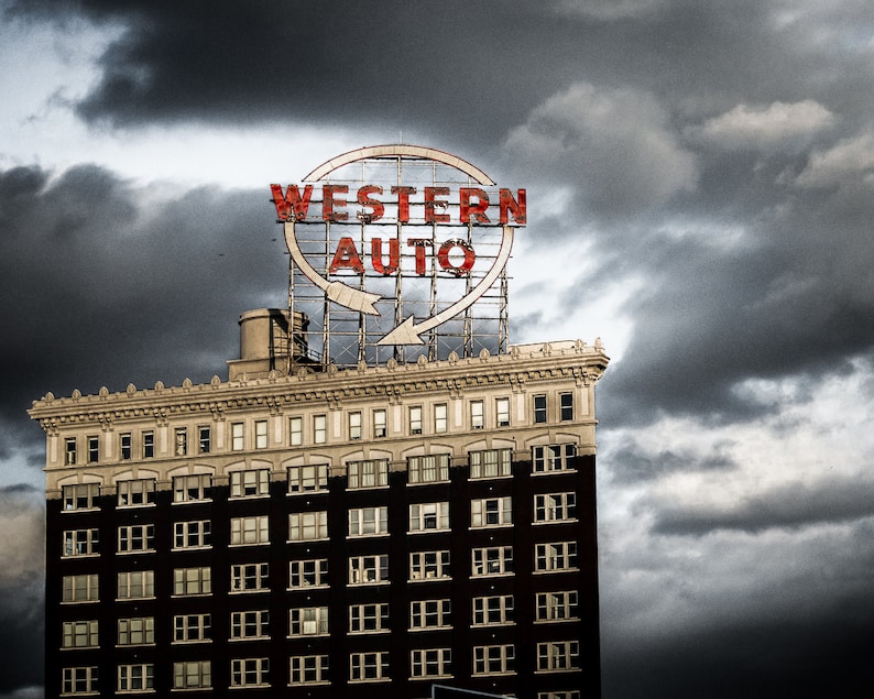 The Western Auto Building a Kansas City Landmark Fine Art Etsy