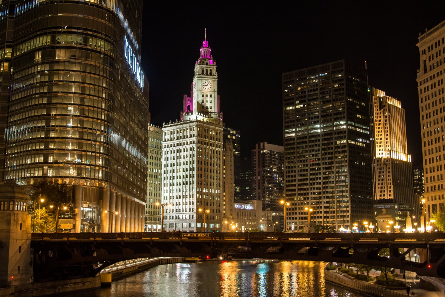 Wrigley Clock Tower - Etsy, image size:1500x1000
