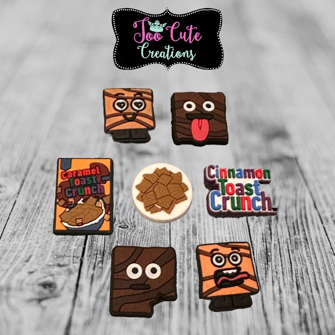 7 Pc Cinnamon Toast Crunch Cereal Shoe Charm Set - Etsy