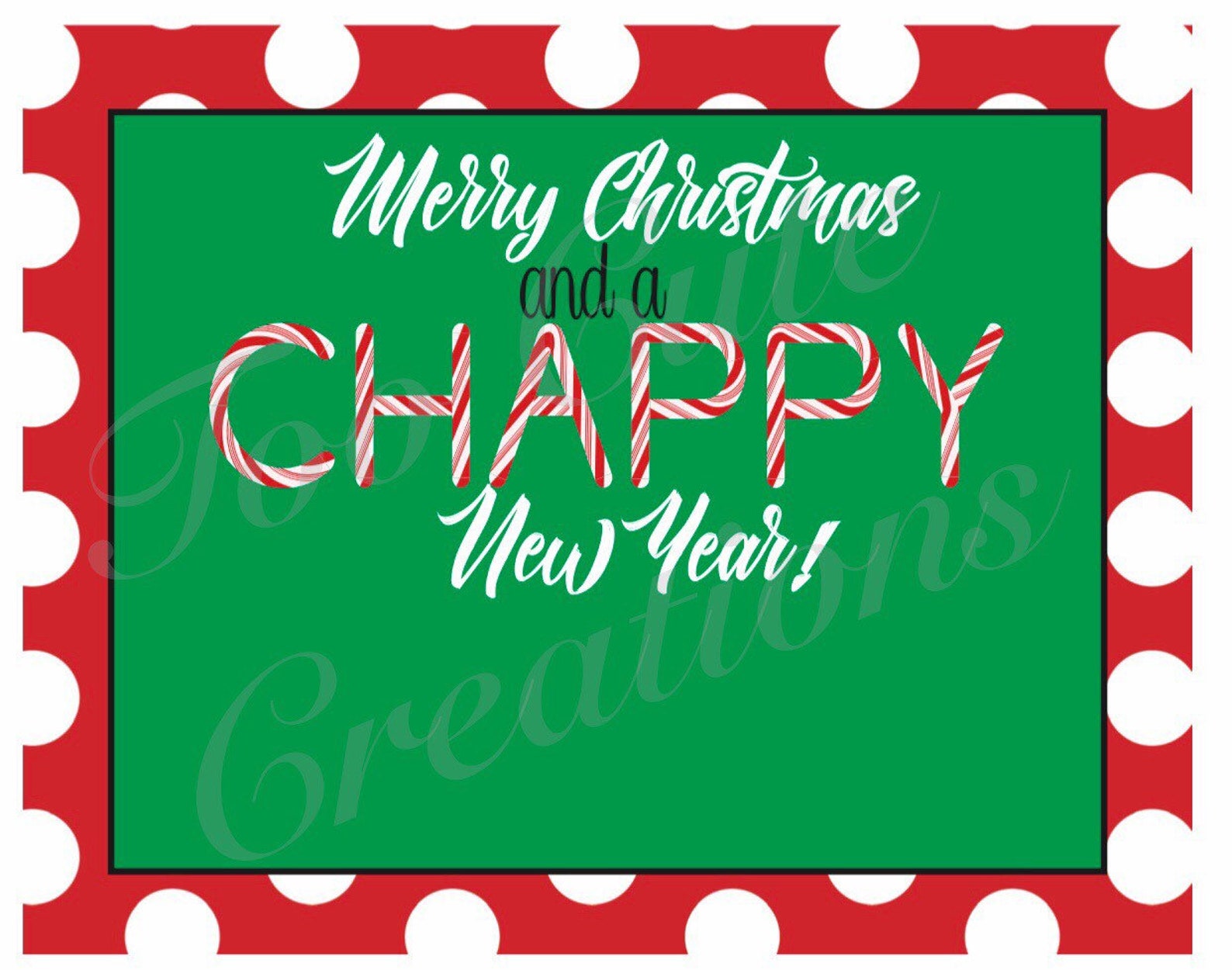 Merry Christmas Chappy New Year Chapstick Cards Etsy Merry Christmas Chappy New Year Chapstick Cards Etsy