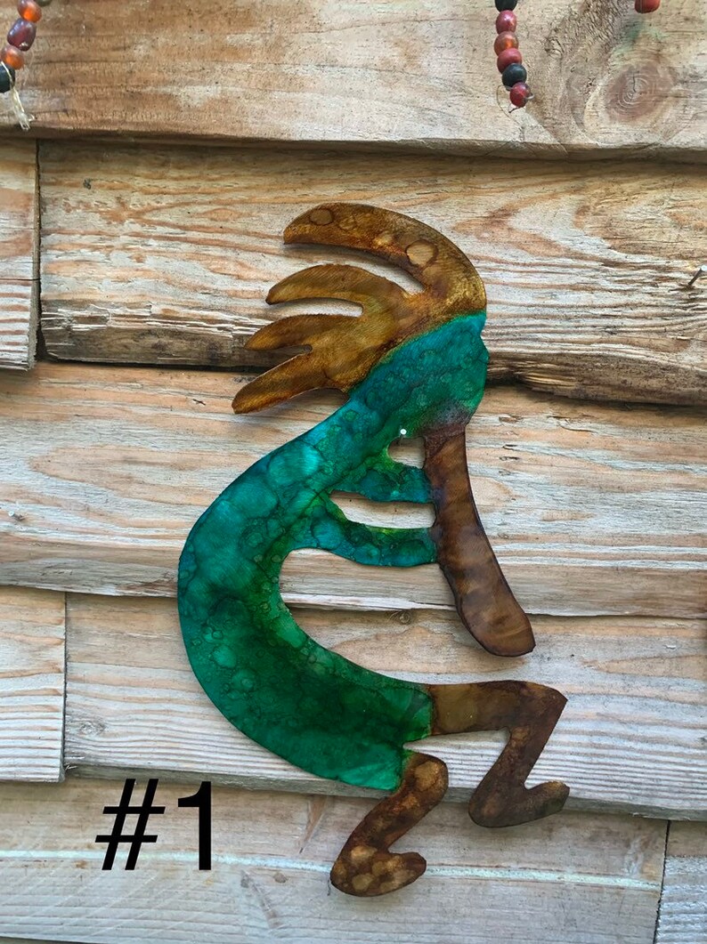Large KOKOPELLI Metal art yard art home decor office Etsy