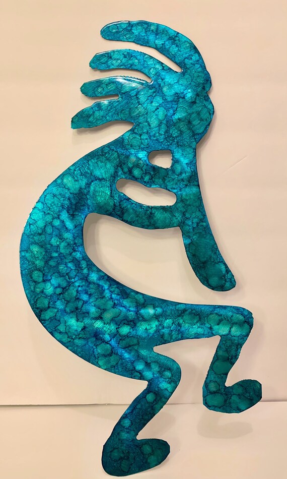 Large KOKOPELLI Metal art yard art home decor office Etsy