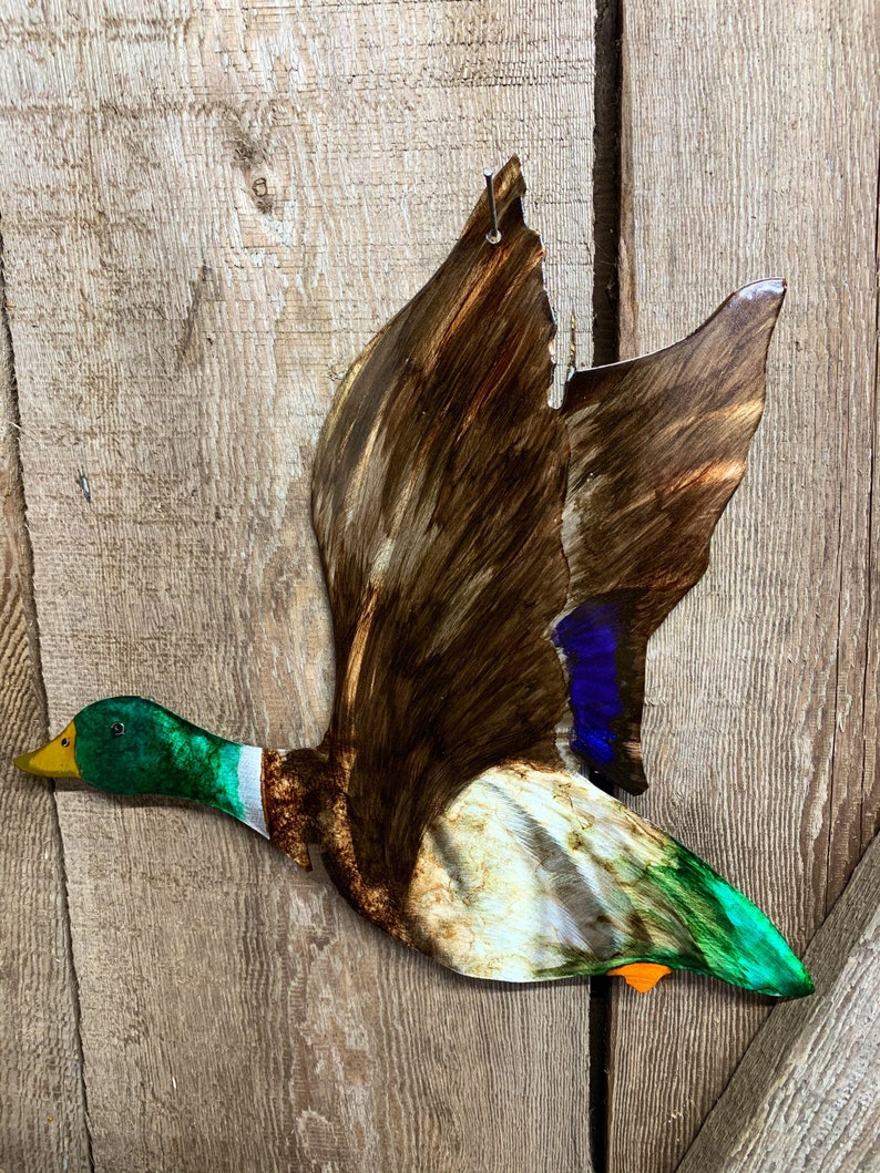 Mallard Duck / Metal Yard Art / Home Wall Art / Duck Etsy