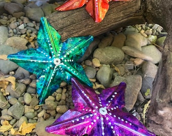 Metal Starfish/Metal Yard Art/Sea Life/Wall Art/Handmade/USA