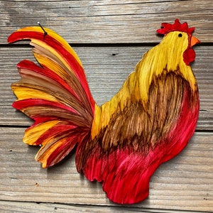 Rooster/Metal Yard Decor/Post Topper/Fence Art