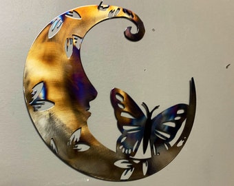 Metal Moon &  Butterfly