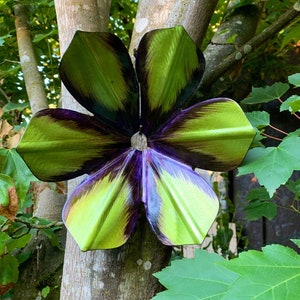 Clematis Metal Art Flower/Hangable Outdoor Flower image 6