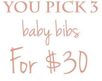 design your own bib etsy