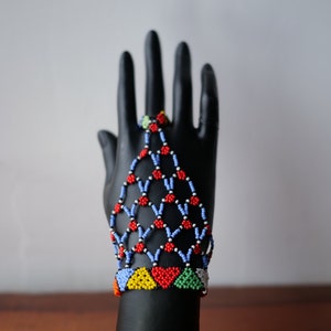 Handmade Blue Beaded Zulu African Bracelets