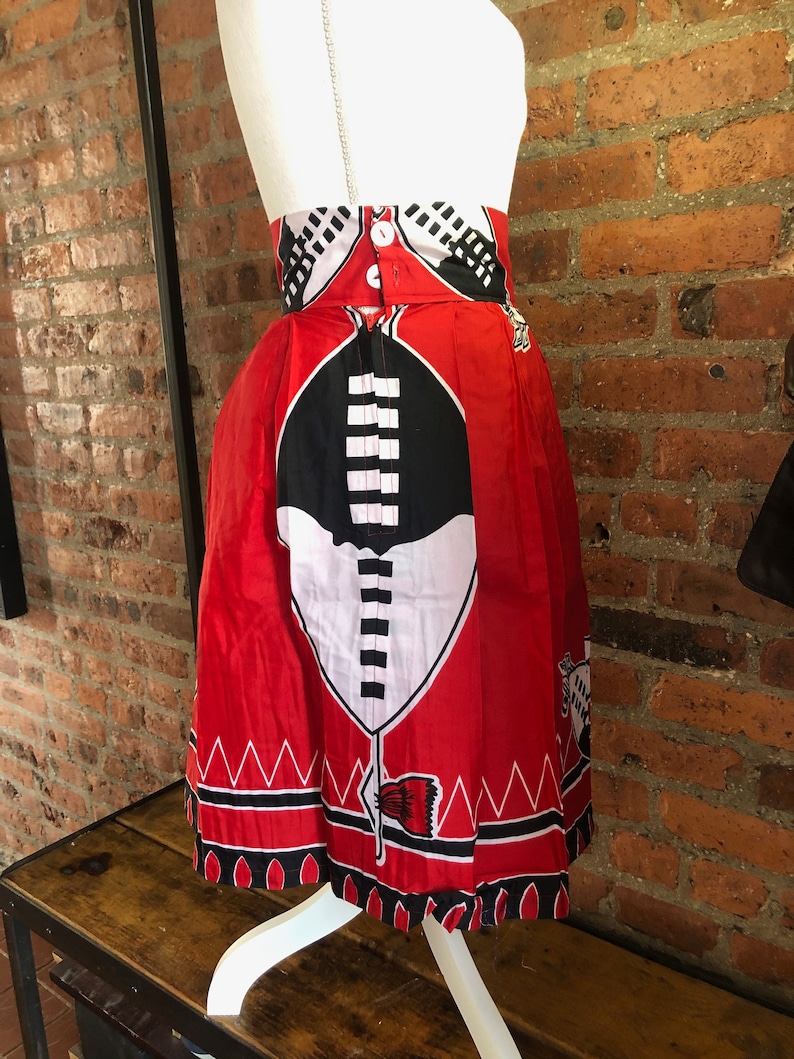 South African Print High Dashiki Maxi Waist Skirt X Small - Etsy
