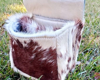 Cowhide ammo bag shotgun shooting pouch shotshell bag shell pouch shotgun sports accessory trapshooting sporting clays shooter gear skeet