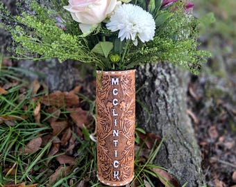 Wedding bouquet wrap western wedding custom wedding floral leather bouquet wrap bridal party bride gift bridesmaid flower accessory party