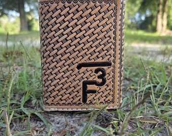 Trifold wallet mens wallet mens trifold billfold western brand wallets with brand custom leather wallet leatherwork cowboy country boy