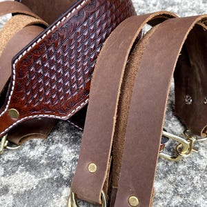 Duck strap duck huntimg lanyard duck stringer outdoorsman gift fathers day gifts mens hunting gear leather duck tote custom leatherwork