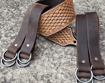 Duck strap duck huntimg lanyard duck stringer outdoorsman gift fathers day gifts mens hunting gear leather duck tote custom leatherwork