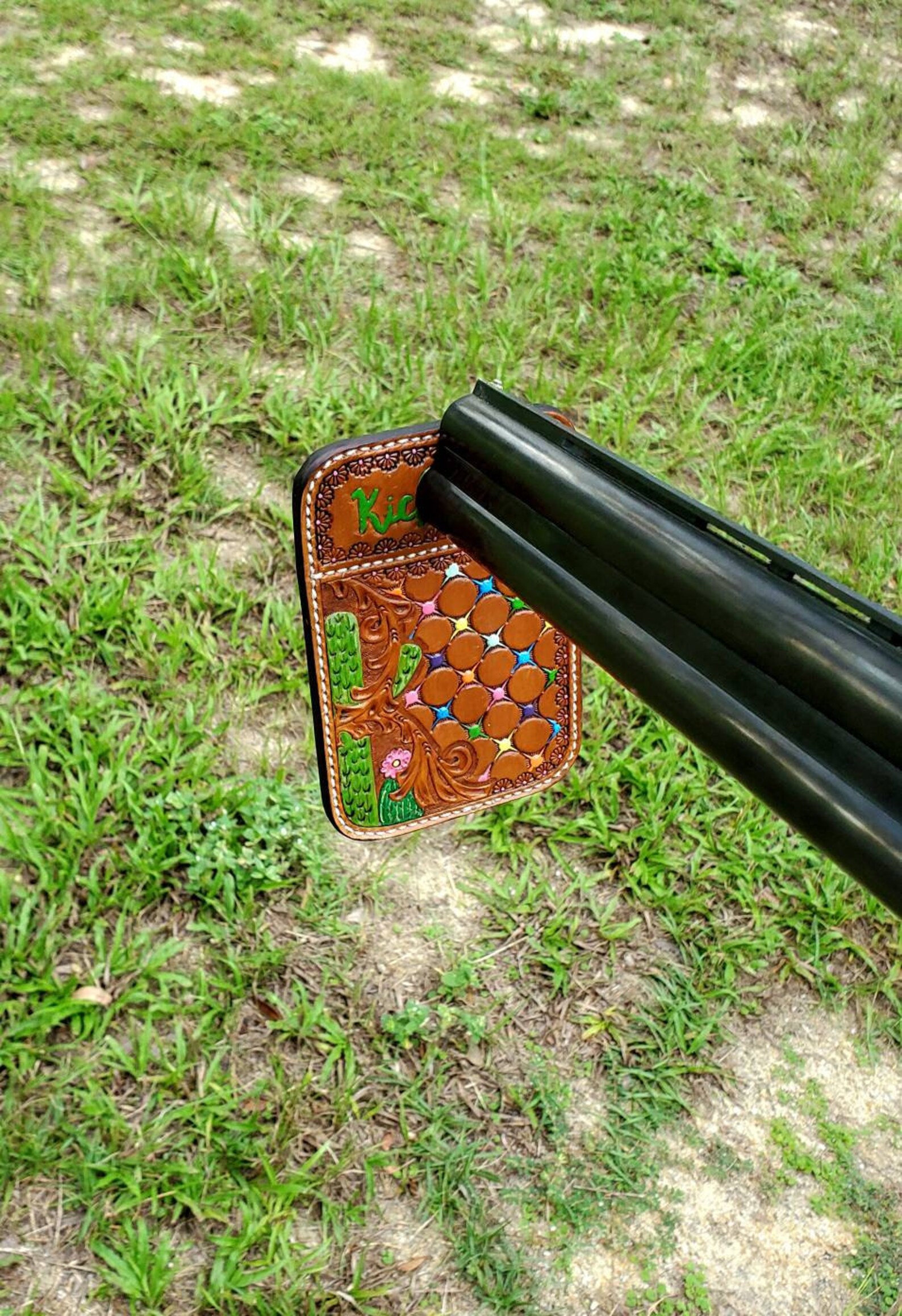 Barrel Rests Leather Gun Rest Toe Pad Trapshooters Etsy