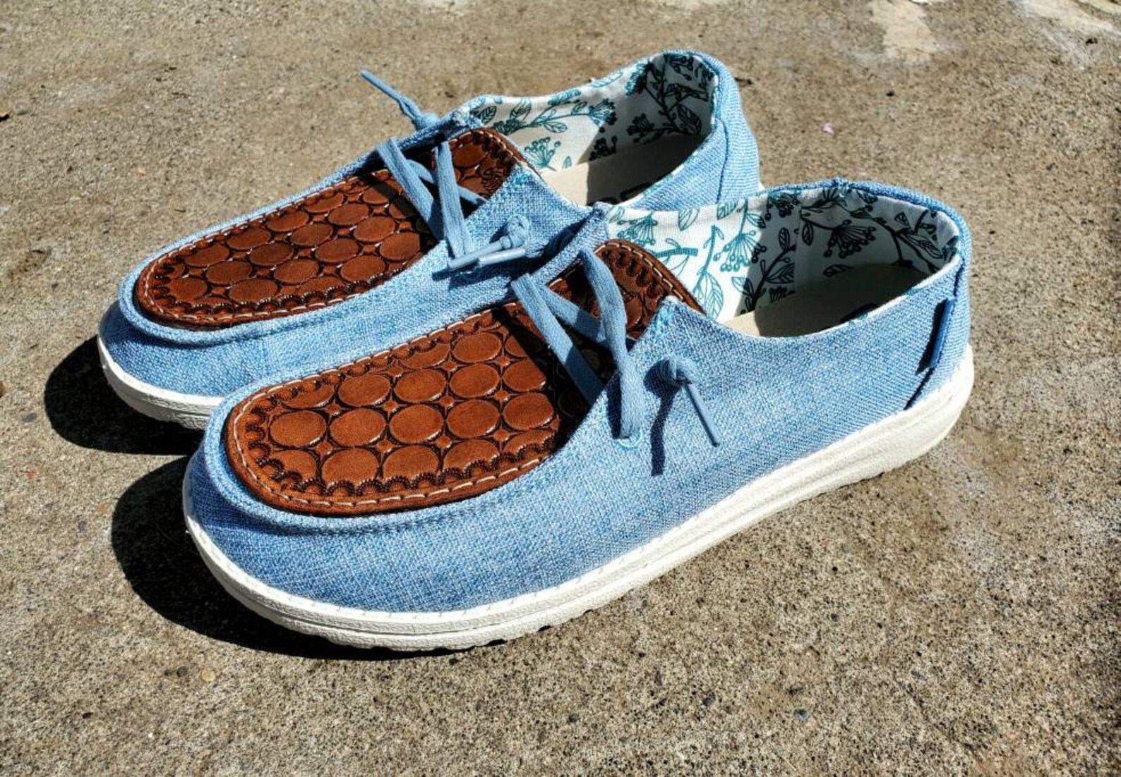custom hey dude leather