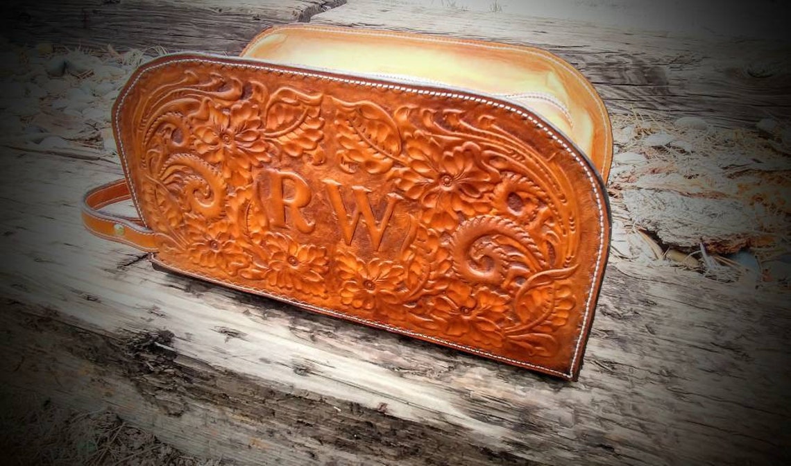 Leather Toiletry Bag Western Shave Kit Mens Dopp Kits Ditty Etsy