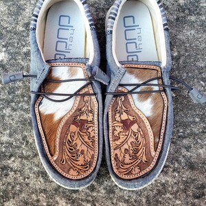 Mens Leather Shpe Toppers custom leather shoe cowhide men&#39;s accessory acorn oak leaf leatherwork tooled leather shoes men&#39;s 12 cowboy wester