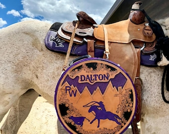 Rope Can Lid leather rope can topper custom leather rope cans western cowboy gift ranch wife man gift fathers day roper leatherwork