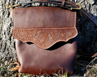 Concealed carry leather purse custom crossbody bag leather messenger bags cowgirl bags western fashion handbag bags conceal carry purse tote