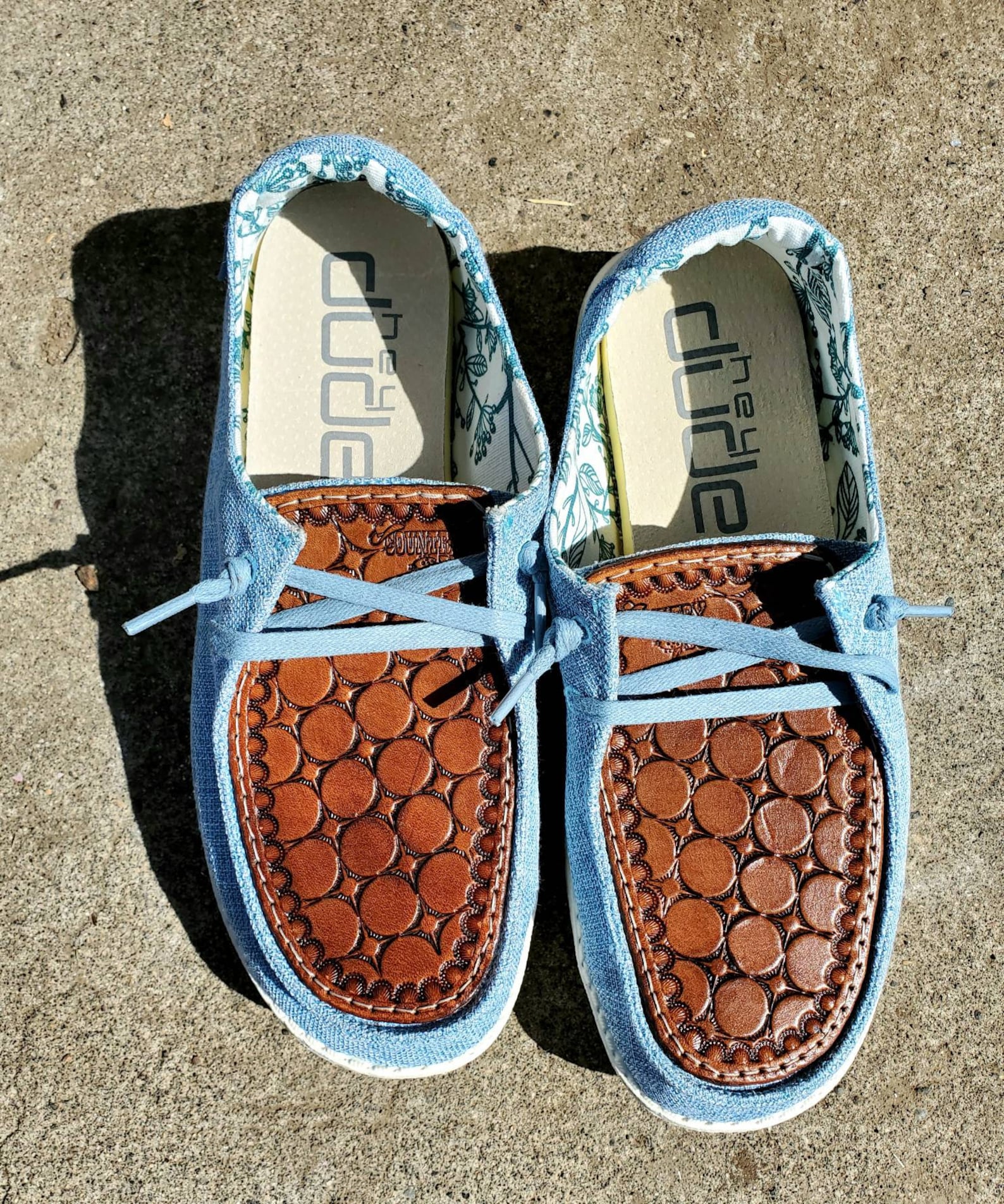 hey dude custom leather