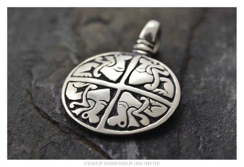 Anglo-saxon four Beasts Pendant - Etsy