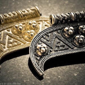 Viking time moon shape pendant