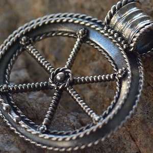 Viking solar/moon pendant