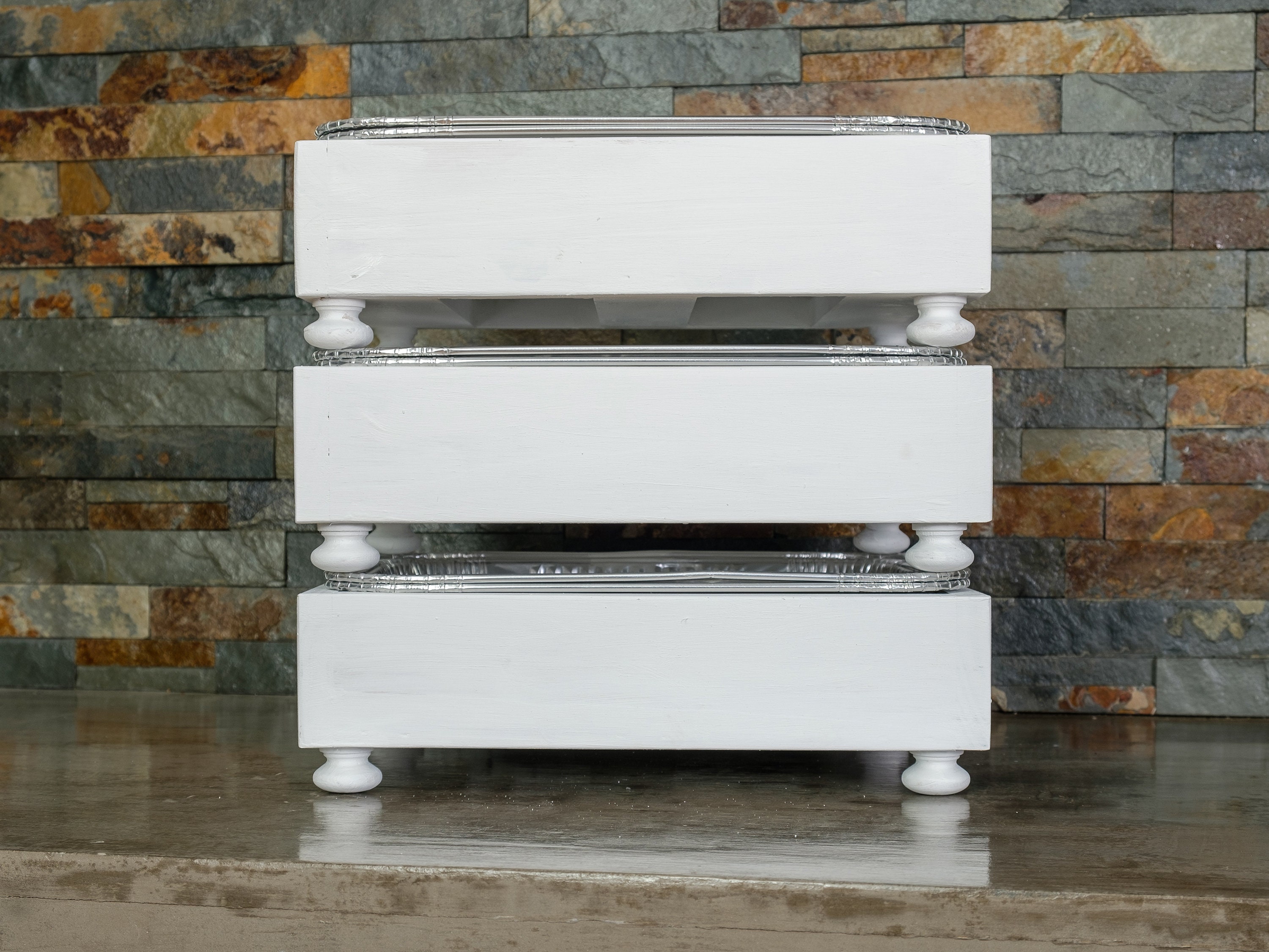 3 Pack of Disposable Foil Pan Holders Party Set Aluminum Etsy