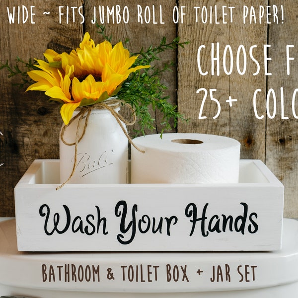 Bathroom Decor Box Etsy
