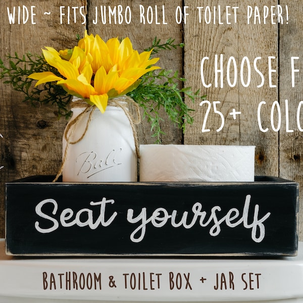 Bathroom Decor Box Etsy