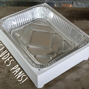 Disposable Foil Pan Holder, Aluminum Disposable Pan Buffet Server