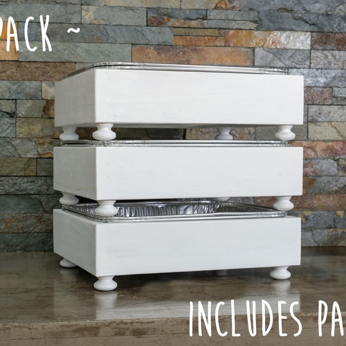 3 Pack of Disposable Foil Pan Holders Party Set Aluminum Etsy