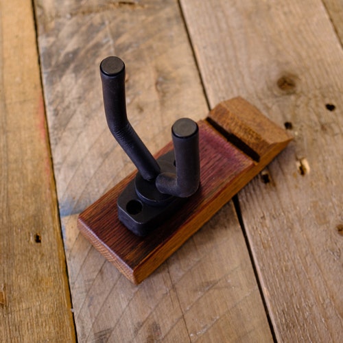 Set of 2 Vertical Wall Mounted Recycled Stave Guitar Hangers Etsy