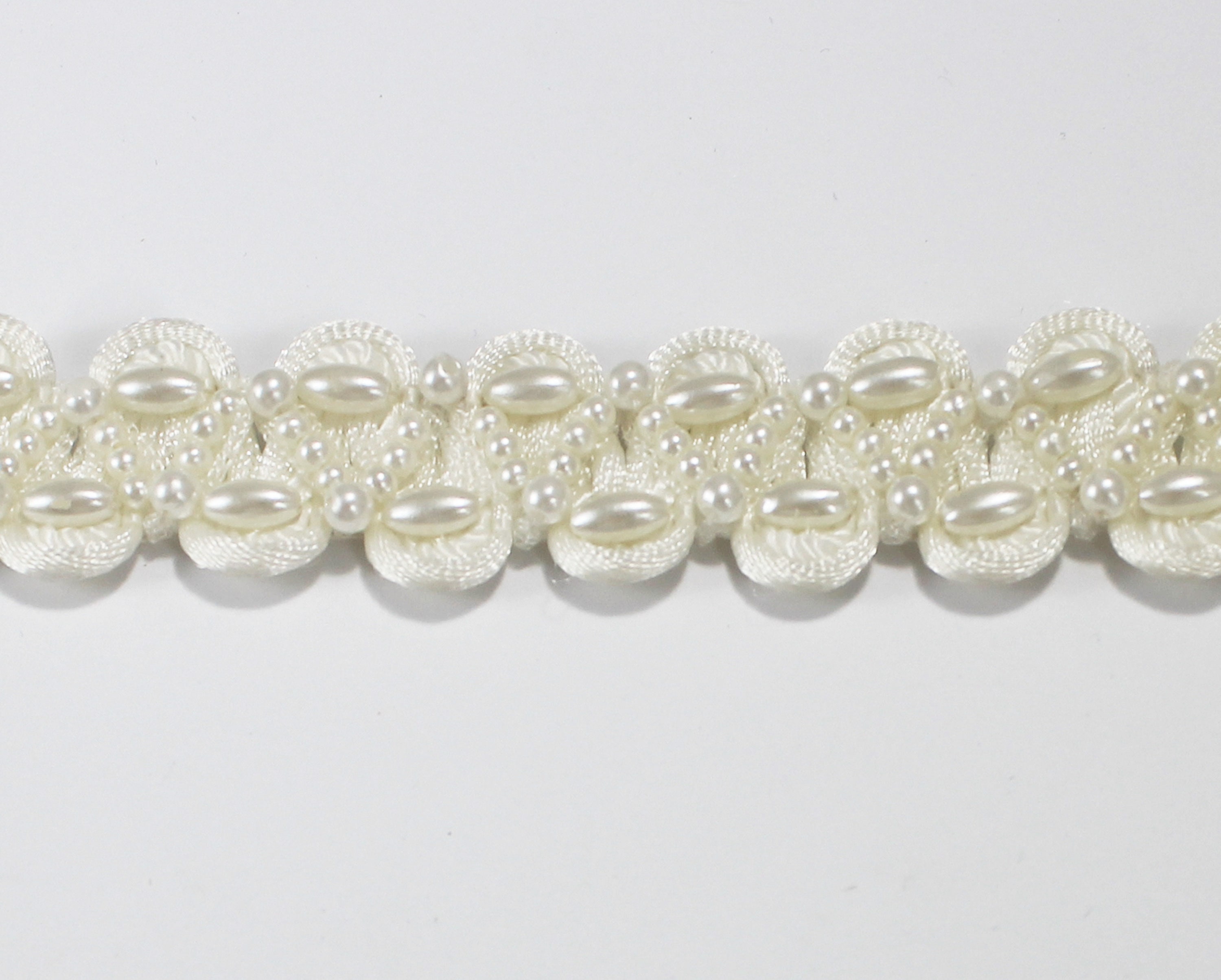 1980s Pearl Beaded Bridal Trim by the Yard for Belts Straps Etsy