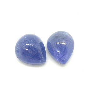 Natuurlijke Tanzaniet Edelsteen, AAA Kwaliteit Tanzanieten, Peer Vorm Gladde Tanzaniet Cabochons, Paarse Tanzaniet, December Bithstone, 16X11MM, 1Pc.