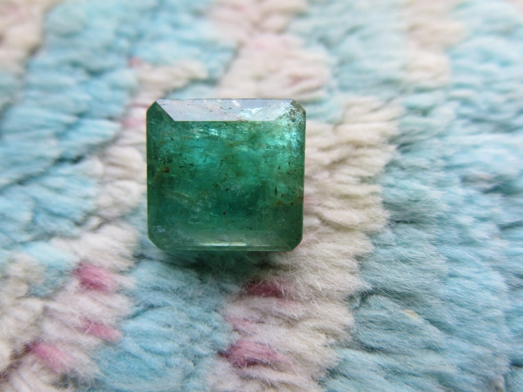 5.63 Cts Natural Emerald Certified Square Good Quality - Etsy UK