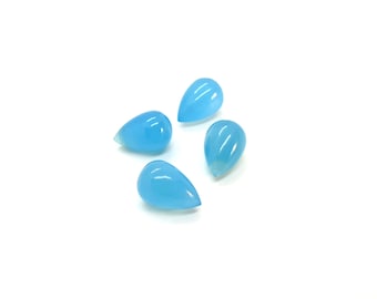 Natural Blue Chalcedony Gemstone, AAA+ Quality Chalcedony Gemstone, Drops Shape Smooth Chalcedony, Teardrop Chalcedony Gemstone,15X10MM,1Pc