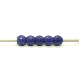 5Pc, Ágata púrpura natural cuentas lisas europeas, cuentas de ágata redonda de agujero grande, cuentas de ágata natural para amuletos / pulsera / collar / colgante, 10MM