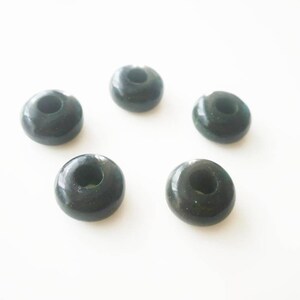 Grüne Sonnenstein Edelstein Fancy Stylist Rondelle big Hole Lose Perlen 5 Stk 14X8 MM 5 MM Loch