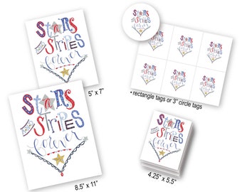 Fichier numérique *** Stars and Stripes Forever-8,5 X 11 imprimer ou créer votre propre bannière bricolage avec le œuvre d’art